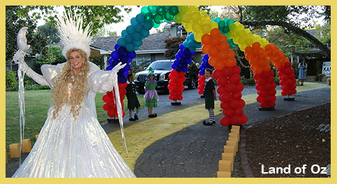 wizard of oz theme party catering
